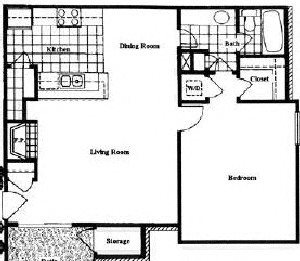 Spacious One Bedroom